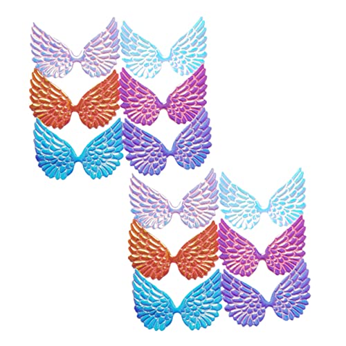 jojofuny 12 Stück Teiliges Glitzernde Engelsflügel Patches Weiß Gold Lila Rosa für DIY Haarschmuck Bastelmaterial Karneval Fasching Zubehör jojofuny 12 Stück Teiliges Glitzernde Engelsflügel Patches Weiß Gold Lila Rosa für DIY Haarschmuck Bastelmaterial Karneval Fasching Zubehör von jojofuny