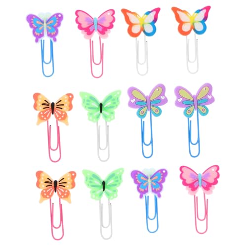 jojofuny 12 Stück Teiliges Kleine Schmetterling Büroklammern aus Weiche Lesezeichen Clips für Dokumente Akten Schule und Büro Vielseitige Papierklammern Langlebig und Dekorativ jojofuny 12 Stück Teiliges Kleine Schmetterling Büroklammern aus Weiche Lesezeichen Clips für Dokumente Akten Schule und Büro Vielseitige Papierklammern Langlebig und Dekorativ von jojofuny