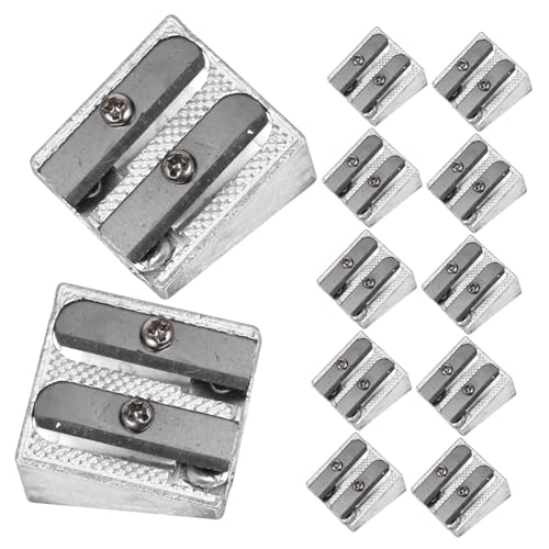jojofuny 12 Stück Teiliges Metall Bleistiftspitzer mit Doppelspitze Praktisch und Handlich Manuell Langlebig aus Aluminiumlegierung für Schüler und Büro Passend für Dicke und Dünne Stifte jojofuny 12 Stück Teiliges Metall Bleistiftspitzer mit Doppelspitze Praktisch und Handlich Manuell Langlebig aus Aluminiumlegierung für Schüler und Büro Passend für Dicke und Dünne Stifte von jojofuny