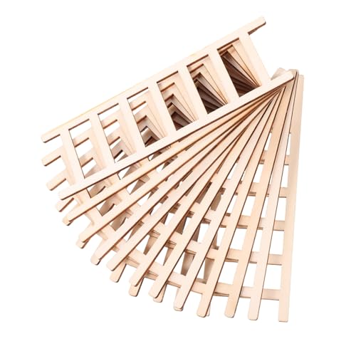 jojofuny 12 Stück Teiliges Mini Holzleiter für Puppenhaus Dekoration Handgefertigt Multifunktional als Display und Kletterspielzeug Natürliche Optik Platzsparend für Garten und DIY Basteln jojofuny 12 Stück Teiliges Mini Holzleiter für Puppenhaus Dekoration Handgefertigt Multifunktional als Display und Kletterspielzeug Natürliche Optik Platzsparend für Garten und DIY Basteln von jojofuny
