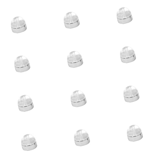 jojofuny 12 Stück Teiliges Ohrstecker Verschlüsse Sicherheits Ohrstopper für Diy Ohrringe Langlebigem Material für Schmuckliebhaber und Herstellung Silberne Ohrloch Zubehör von jojofuny