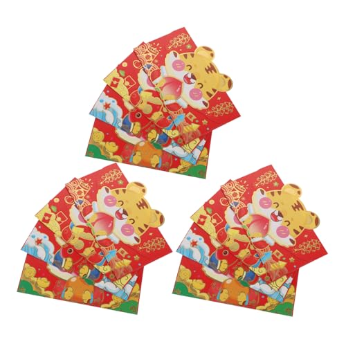 jojofuny 12 Stück Teiliges Rote Briefumschläge aus Papier mit Liebevollen Cartoon Motiven Stabile Glatte Oberfläche Chinesische Glückswünsche Traditionelle Geschenkumschläge für Neujahr jojofuny 12 Stück Teiliges Rote Briefumschläge aus Papier mit Liebevollen Cartoon Motiven Stabile Glatte Oberfläche Chinesische Glückswünsche Traditionelle Geschenkumschläge für Neujahr von jojofuny