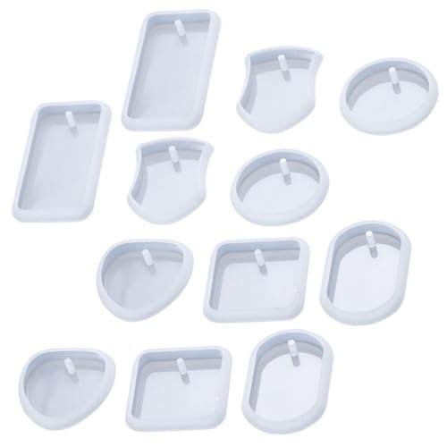 jojofuny 12 Stück Teiliges Silikon Resin Formen für DIY Schmuckherstellung Flexible Epoxidharz Anhänger Gießformen in Herz Schild Oval Rund und Viereck Wiederverwendbar und Einfach zu jojofuny 12 Stück Teiliges Silikon Resin Formen für DIY Schmuckherstellung Flexible Epoxidharz Anhänger Gießformen in Herz Schild Oval Rund und Viereck Wiederverwendbar und Einfach zu von jojofuny