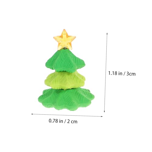 jojofuny 12 Stück Teiliges Weihnachts-radiergummi Santa Schneemann und Motiven Bunte Sauberes Löschen ohne Rückstände Praktische Box für Schüler von jojofuny