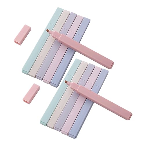 jojofuny 12 Stück Textmarker Farbe Sammelalbum-Marker für den Haushalt Kompakter Markierstift Scrapbook-Marker aus Kunststoff praktischer Markierungsstift Plastik Zufällige Farbe von jojofuny
