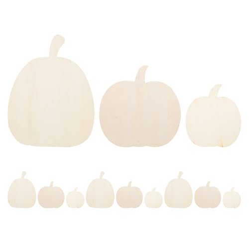 jojofuny 12 Stück unfertige Kürbisausschnitte aus Holz, blanke Holzkürbisse, rustikale Holzscheiben für Heimwerker, Bastelarbeiten, Herbst, Erntedankfest, Halloween, Partygeschenk jojofuny 12 Stück unfertige Kürbisausschnitte aus Holz, blanke Holzkürbisse, rustikale Holzscheiben für Heimwerker, Bastelarbeiten, Herbst, Erntedankfest, Halloween, Partygeschenk von jojofuny