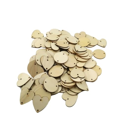 jojofuny 120 Stück Teiliges Holzscheiben Doppel löchern Runde und Herzförmige Bastel holzstücke für DIY Scrapbooking Hochzeitsdeko Natürliche Holzherzen zum Bemalen und Verzieren jojofuny 120 Stück Teiliges Holzscheiben Doppel löchern Runde und Herzförmige Bastel holzstücke für DIY Scrapbooking Hochzeitsdeko Natürliche Holzherzen zum Bemalen und Verzieren von jojofuny