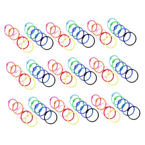jojofuny 120 Stück Teiliges Metall binder ring Bunte Lose Ringe aus Hochwertigem Metall Vielseitig Einsetzbar für Karteikarten Schlüsselanhänger Scrapbook und Büroorganisation von jojofuny