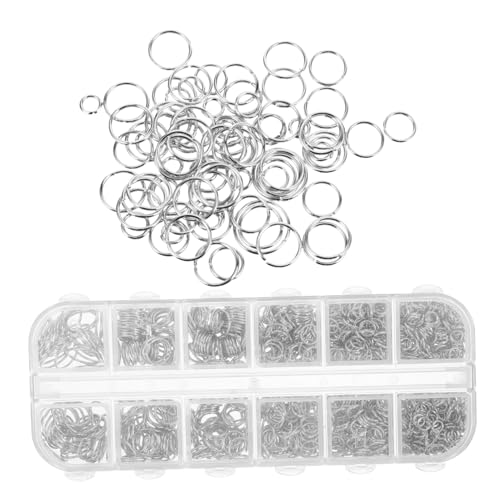 jojofuny 1200Stücke Sprungringe Offene Biegeringe für DIY Schmuckherstellung Robust und Langlebig für Armbänder Schlüsselanhänger und Mehr jojofuny 1200Stücke Sprungringe Offene Biegeringe für DIY Schmuckherstellung Robust und Langlebig für Armbänder Schlüsselanhänger und Mehr von jojofuny