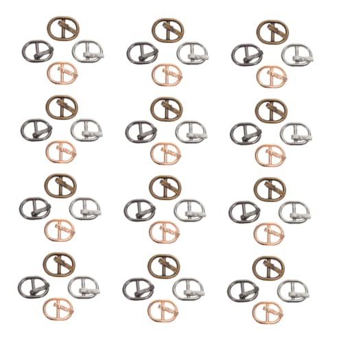 jojofuny 120Stücke Mini Metall Schnallen für Puppen Dekorative Schiebeschnalle für DIY Kleidung und Accessoires Antik Puppenhandtaschen von jojofuny