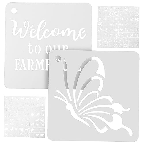 jojofuny 128 Stück Teiliges Diy Malvorlagen Farm Themen Wiederverwendbare Schablonen für Scrapbooking Möbelgestaltung und Kunstprojekte jojofuny 128 Stück Teiliges Diy Malvorlagen Farm Themen Wiederverwendbare Schablonen für Scrapbooking Möbelgestaltung und Kunstprojekte von jojofuny