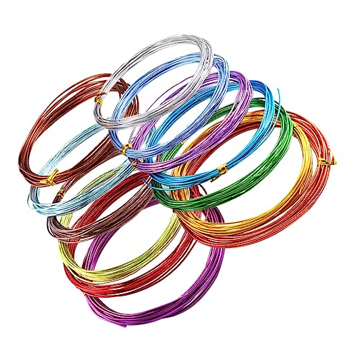 jojofuny 12Rollen Bunter Aluminiumdraht für DIY Schmuck Bastelbedarf pro Vielseitig Einsetzbar für Halsketten Armbänder und Anhänger Starke und Langlebige jojofuny 12Rollen Bunter Aluminiumdraht für DIY Schmuck Bastelbedarf pro Vielseitig Einsetzbar für Halsketten Armbänder und Anhänger Starke und Langlebige von jojofuny