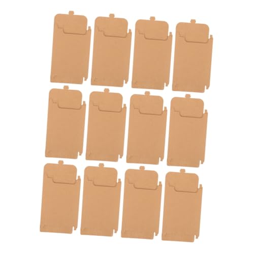 jojofuny 12Stücke Kraftpapier Postkartenboxen DIY Umschläge für Karten Aufbewahrungslösung für Visitenkarten Postkarten und Wiederverwendbare Box aus Robustem Kraftpapier von jojofuny