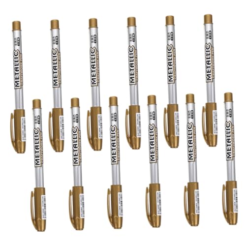 jojofuny 12Stücke Metallic Marker Stifte Doppelte Spitze für Kalligraphie Kartenherstellung Scrapbooking Glänzende Permanente jojofuny 12Stücke Metallic Marker Stifte Doppelte Spitze für Kalligraphie Kartenherstellung Scrapbooking Glänzende Permanente von jojofuny