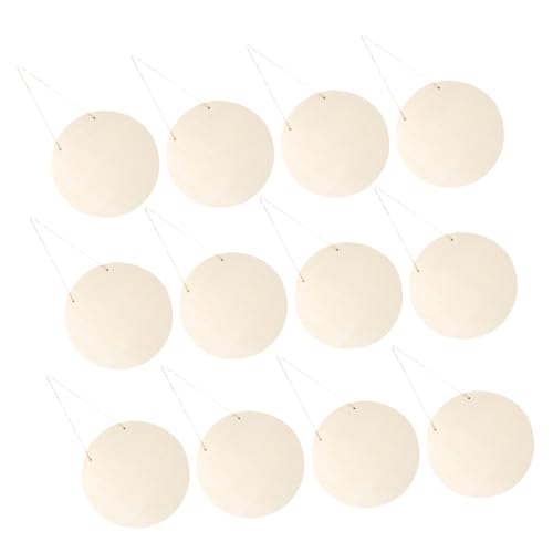 jojofuny 12Stücke Teiliges Blanko Holzschild Unlackierte Runde Holzscheiben zum Basteln für DIY Projekte und Dekorationen jojofuny 12Stücke Teiliges Blanko Holzschild Unlackierte Runde Holzscheiben zum Basteln für DIY Projekte und Dekorationen von jojofuny