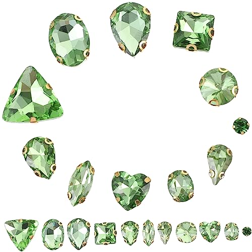 jojofuny 130 Stück Materialien zum Selbermachen hochzeitslaken hochzeitsdirndl handwerkskunst für Edelsteine ​​zum Basteln dekorative kleidung strass Strasssteine ​​von Hand nähen Glas von jojofuny
