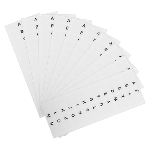 jojofuny 14 Blatt dekorative alphabet tabs Trennblätter für Alphabet-Ordner Notizbücher farbig Registerreiter selbstklebend Registerkarten für Notizblockseiten Papier Weiß jojofuny 14 Blatt dekorative alphabet tabs Trennblätter für Alphabet-Ordner Notizbücher farbig Registerreiter selbstklebend Registerkarten für Notizblockseiten Papier Weiß von jojofuny