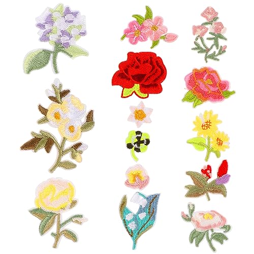 jojofuny 14 Stück Teiliges Set Bestickte Blumen Patches zum Aufbügeln DIY Applikationen für Kleidung Jeans Taschen und Mehr Langlebig und Hautfreundlich jojofuny 14 Stück Teiliges Set Bestickte Blumen Patches zum Aufbügeln DIY Applikationen für Kleidung Jeans Taschen und Mehr Langlebig und Hautfreundlich von jojofuny