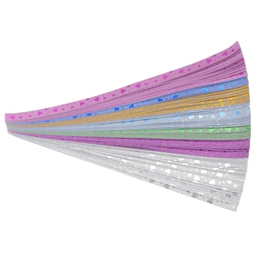 jojofuny 140 Stück Origami Stern Papierstreifen DIY Stern Faltpapier Streifen für Handwerkskunst Dekorative Origami Sterne Feste und von jojofuny