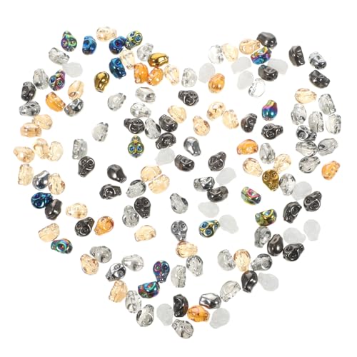jojofuny 140 Stück Teiliges Schädel Perlen aus Buntem Glas Kleine DIY Schmuckperlen für Armband und Halskettenherstellung Vielseitige Bastelperlen für Halloween und Alltagsdekoration jojofuny 140 Stück Teiliges Schädel Perlen aus Buntem Glas Kleine DIY Schmuckperlen für Armband und Halskettenherstellung Vielseitige Bastelperlen für Halloween und Alltagsdekoration von jojofuny