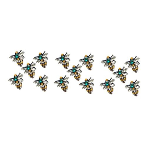 jojofuny 15 Stck. Teiliges Strass Bienen Patch mit Kristall Applikationen Dekorative Bügelflicken für Kleidung Socken Schuhe Diy Schmuckbroschen zum Aufnähen und Verzieren jojofuny 15 Stck. Teiliges Strass Bienen Patch mit Kristall Applikationen Dekorative Bügelflicken für Kleidung Socken Schuhe Diy Schmuckbroschen zum Aufnähen und Verzieren von jojofuny