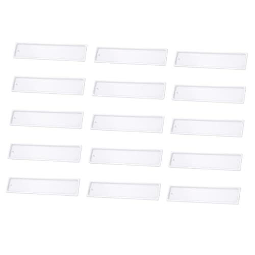 jojofuny 15 Stück Silikon Lesezeichen Formen Rechteckige Gießformen für Epoxidharz Diy Lesezeichen Silikonmoulds für Handwerk und Schmuckherstellung jojofuny 15 Stück Silikon Lesezeichen Formen Rechteckige Gießformen für Epoxidharz Diy Lesezeichen Silikonmoulds für Handwerk und Schmuckherstellung von jojofuny