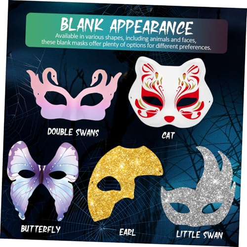 jojofuny 15 Stück Teiliges DIY Masken Weiß Papiermaske Masquerade Partymasken zum Bemalen Leicht und Wiederverwendbar für Halloween Karneval Cosplay Erwachsene jojofuny 15 Stück Teiliges DIY Masken Weiß Papiermaske Masquerade Partymasken zum Bemalen Leicht und Wiederverwendbar für Halloween Karneval Cosplay Erwachsene von jojofuny