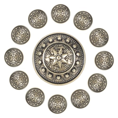 jojofuny 15 Stück Teiliges Metallknöpfe Vintage Stil mit Britischem Design Stabile und Dekorative Knöpfe für Jacken Blazer Mäntel und Strickjacken zum Nähen und Basteln jojofuny 15 Stück Teiliges Metallknöpfe Vintage Stil mit Britischem Design Stabile und Dekorative Knöpfe für Jacken Blazer Mäntel und Strickjacken zum Nähen und Basteln von jojofuny