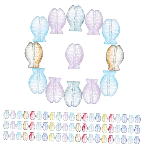 jojofuny 150 Stück Armband Anhänger - winzig zur Schmuckherstellung für Schmuckhersteller süße kleine Fischperlen Armband-Anhänger Fisch-Anhänger Glas jojofuny 150 Stück Armband Anhänger - winzig zur Schmuckherstellung für Schmuckhersteller süße kleine Fischperlen Armband-Anhänger Fisch-Anhänger Glas von jojofuny
