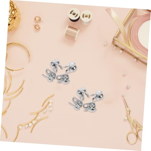 jojofuny 150 Stück Metall Endkappen für Schmuckherstellung Stabile Crimp Perlen Knoten Abdeckungen aus Kupferbeschichtetem Material Schmuck Endverschluss für DIY Armband Halskette Zubehör von jojofuny