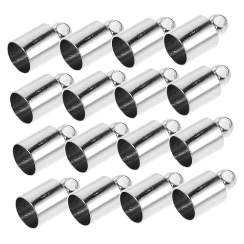 jojofuny 150 Stück Schmuckverbinder Kupfer Endkappen für DIY Schmuckherstellung Sicherer Stabiler Anschluss für Armbänder Halsketten Schlüsselanhänger und Quasten Vielseitig Einfach zu von jojofuny