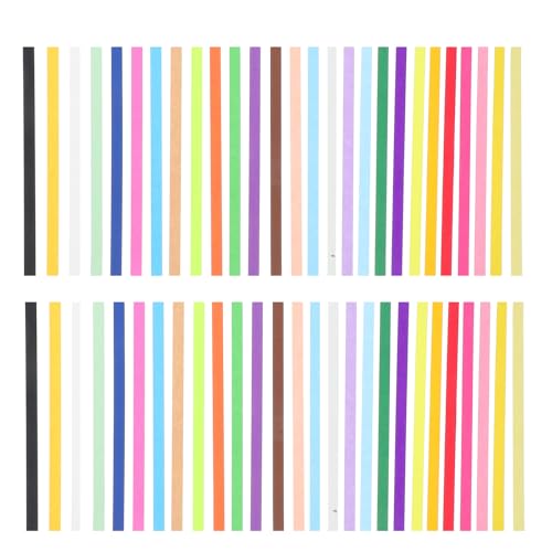 jojofuny 1560 Stück Stern-Papierstreifen: Bunte Origami-Streifen – doppelseitiges farbiges Papier für Heimwerker, Heimdekoration, Sternherstellung, Foto-Requisiten jojofuny 1560 Stück Stern-Papierstreifen: Bunte Origami-Streifen – doppelseitiges farbiges Papier für Heimwerker, Heimdekoration, Sternherstellung, Foto-Requisiten von jojofuny