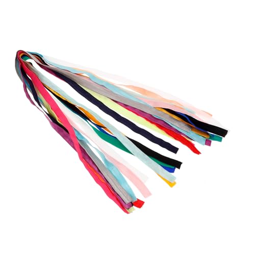 jojofuny 15Stücke Teiliges Elastisches Bandset für DIY Projekte Weiche und Dehnbare Gummibänder Lebhaften Farben für Haarschmuck Bekleidung von jojofuny