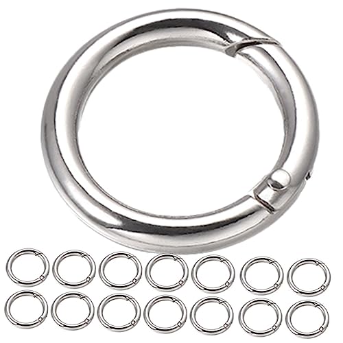 jojofuny 15Stücke Zinklegierungs Schlüsselring Teilig Runder Karabiner Mit Federringen Korrosionsbeständig Und Leicht Für DIY Zubehör Schlüsselanhänger Und Bastelarbeiten jojofuny 15Stücke Zinklegierungs Schlüsselring Teilig Runder Karabiner Mit Federringen Korrosionsbeständig Und Leicht Für DIY Zubehör Schlüsselanhänger Und Bastelarbeiten von jojofuny