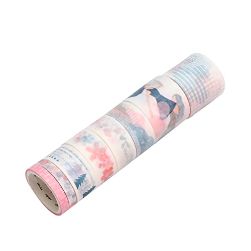 jojofuny 16 Rollen Dekorative Klebebänder für Notizbücher und Scrapbooking Buchaufkleber Niedliche Planer Tapes für Diy Handwerksprojekte und Persönliche Dekoration von jojofuny