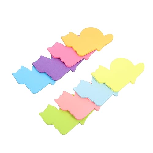 jojofuny 16 Stück Katzen Haftnotizen Lustige Cartoon Tier Notizen Selbstklebende Memo Pads für Schule Büro und Zuhause für Notizen To Do Listen und von jojofuny