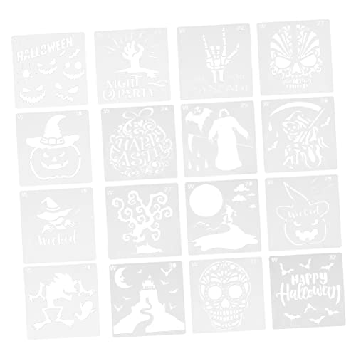 jojofuny 16 Stück Teiliges Halloween Malvorlagen Schablonen Zeichenvorlagen Diy Bastelvorlagen mit Hexen Motiven für Malen und Dekorieren jojofuny 16 Stück Teiliges Halloween Malvorlagen Schablonen Zeichenvorlagen Diy Bastelvorlagen mit Hexen Motiven für Malen und Dekorieren von jojofuny
