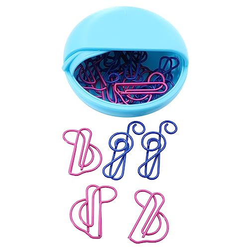 jojofuny 16 Stück Teiliges Kreative Noten Bookmark Clips Rostfreie Büroklammern für Notizen und Dateien Praktische Clips mit Aufbewahrungsbox Zufällige Farben für und Schule von jojofuny