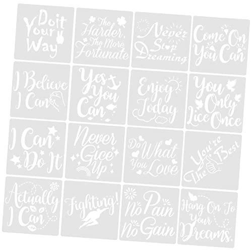 jojofuny 16 Stück Teiliges Malerei Schablonen Wiederverwendbare Schablonen für Diy Projekte Inspirierende Designs für Mehr für Scrapbooking und Wanddekoration jojofuny 16 Stück Teiliges Malerei Schablonen Wiederverwendbare Schablonen für Diy Projekte Inspirierende Designs für Mehr für Scrapbooking und Wanddekoration von jojofuny