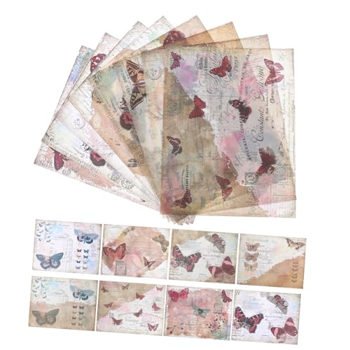 jojofuny 16 Stück Teiliges Scrapbook Papier Vintage Stil Tagebuch Material mit Klaren Mustern Großes Format Hintergrundpapier für DIY Journaling und Dekoratives Basteln jojofuny 16 Stück Teiliges Scrapbook Papier Vintage Stil Tagebuch Material mit Klaren Mustern Großes Format Hintergrundpapier für DIY Journaling und Dekoratives Basteln von jojofuny
