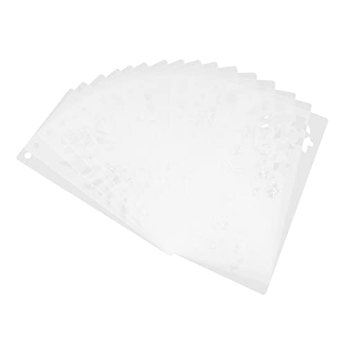 jojofuny 16 Stück Teiliges Set Diy Malerei Schablonen für Wiederverwendbare Spray Templates Pet Botanische für Kreative Bastelprojekte zum Üben von Handfertigkeiten von jojofuny