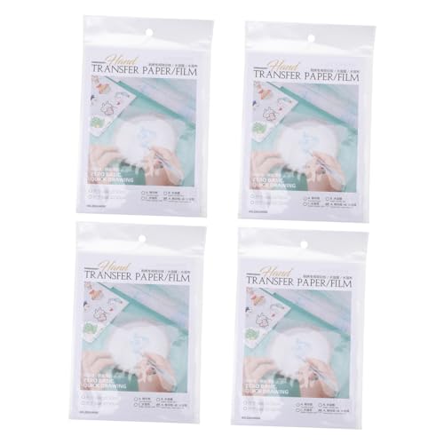 jojofuny 16 Stück Teiliges Transparentes Transferpapier Wasserlöslicher Film für Stickerei für T Shirts Schuhe DIY Projekte Abwaschbar für Nähmaschinen und Handarbeiten von jojofuny