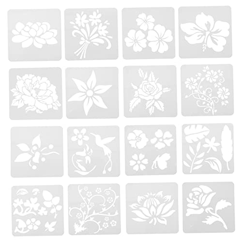 jojofuny 16 Stück Teiliges Wiederverwendbare Malschablonen für Kreative Vogel und Blumen Zeichenschablonen Pet für Diy Malprojekte und Bastelarbeiten jojofuny 16 Stück Teiliges Wiederverwendbare Malschablonen für Kreative Vogel und Blumen Zeichenschablonen Pet für Diy Malprojekte und Bastelarbeiten von jojofuny