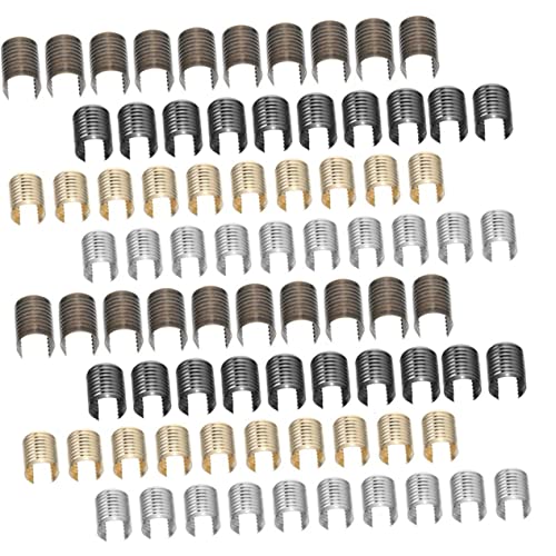jojofuny 160Stücke Lederseil Befestigungselemente Zylindrische Clips Für Schmuck DIY Breit Lang Hellgold Gunmetal Und Antikbronzefarben Für Taschen jojofuny 160Stücke Lederseil Befestigungselemente Zylindrische Clips Für Schmuck DIY Breit Lang Hellgold Gunmetal Und Antikbronzefarben Für Taschen von jojofuny