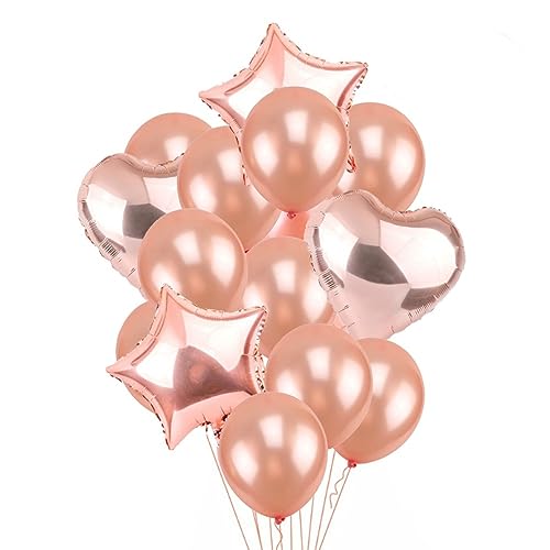 16st Metallische Luftballons Partyballons Luftballons in Herzform Metalicos Einfarbige Luftballons Gold Hochzeit von jojofuny
