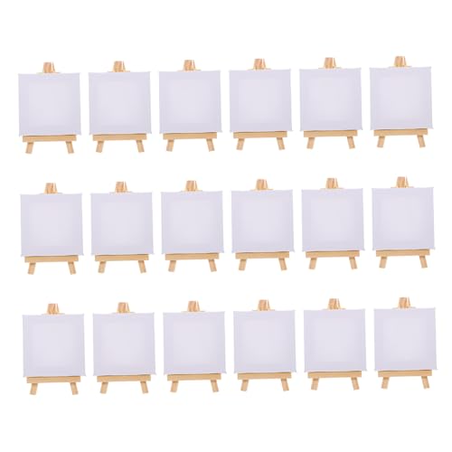 jojofuny 18 Sätze Teiliges Mini Holzstaffelei mit Quadratischen Leinwänden Multifunktionale Mini Staffelei für Öl und Aquarellmalerei Dekoratives Malset für DIY Kunst Büro und jojofuny 18 Sätze Teiliges Mini Holzstaffelei mit Quadratischen Leinwänden Multifunktionale Mini Staffelei für Öl und Aquarellmalerei Dekoratives Malset für DIY Kunst Büro und von jojofuny