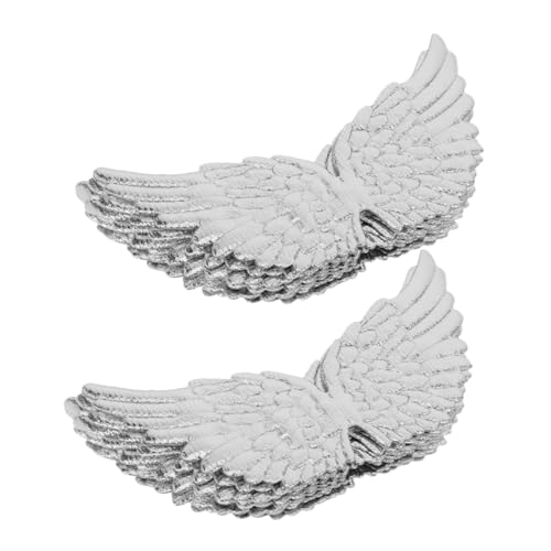jojofuny 18 Stück Flügelbekleidungszubehör Engelsflügel-Handwerk DIY-Flügel Engelsflügelverzierung bastelt dekorativen Flügel Kleidung DIY-Zubehör Rucksack- DIY-Ornamente Stoff Silver jojofuny 18 Stück Flügelbekleidungszubehör Engelsflügel-Handwerk DIY-Flügel Engelsflügelverzierung bastelt dekorativen Flügel Kleidung DIY-Zubehör Rucksack- DIY-Ornamente Stoff Silver von jojofuny