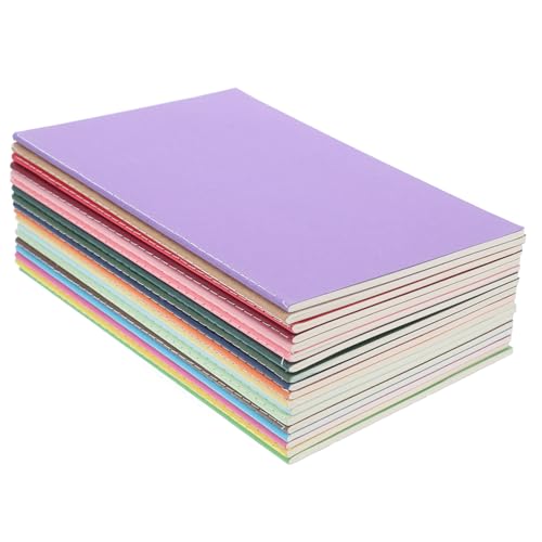 jojofuny 18 Stück Notizbuch Aus Kraftpapier Notizblock Kleiner Notizblock Notizbuch Mit Fünf Themen Kleine Notizbücher Kompositionshefte Notizbücher Und Zeitschriften Leeres Tagebuch Papier von jojofuny