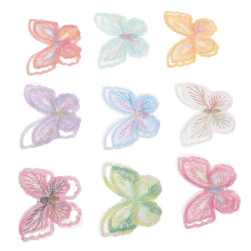 jojofuny 18 Stück Teiliges Schmetterling Aufnäher Organza Spitze Doppelter Stickerei Applikation zum Aufbügeln und Annähen Vielseitige DIY Deko für Kleidung Rucksäcke Jacken Jeans jojofuny 18 Stück Teiliges Schmetterling Aufnäher Organza Spitze Doppelter Stickerei Applikation zum Aufbügeln und Annähen Vielseitige DIY Deko für Kleidung Rucksäcke Jacken Jeans von jojofuny
