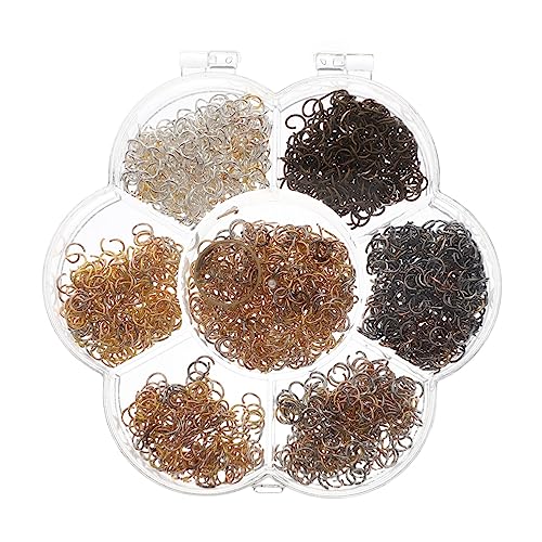 jojofuny 1820 Stück Eröffnungsring Herstellung Schmuckset farbig Sprungring Armbandperlen Schmuckringe Verbindungsringe für Schmuck Schmuckzubehör Biegering für DIY Armband Biegering Eisen jojofuny 1820 Stück Eröffnungsring Herstellung Schmuckset farbig Sprungring Armbandperlen Schmuckringe Verbindungsringe für Schmuck Schmuckzubehör Biegering für DIY Armband Biegering Eisen von jojofuny